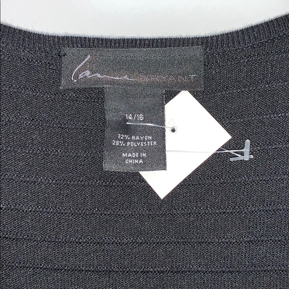 NWTs LANE BRYANT • Black LBD Knit Sweater Dress - Picture 3 of 6